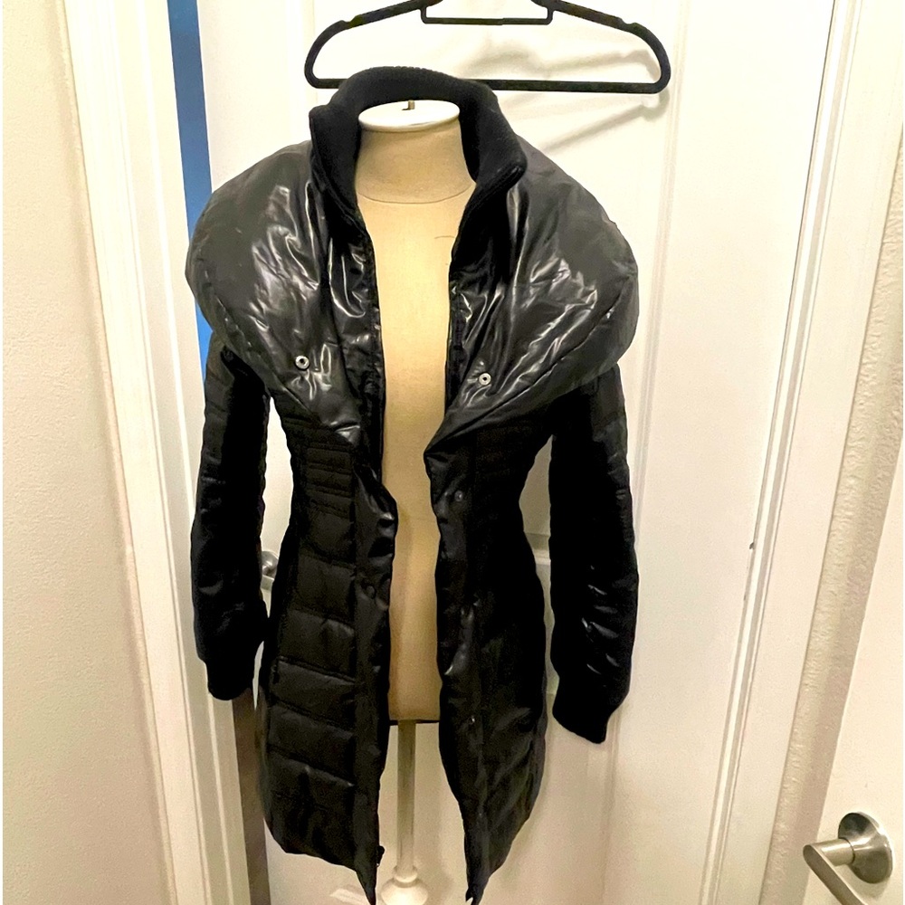 Moda International Quilted XS Back Puffer Coat